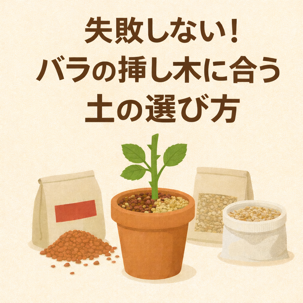 失敗しない！バラの挿し木に合う土の選び方｜赤玉・鹿沼